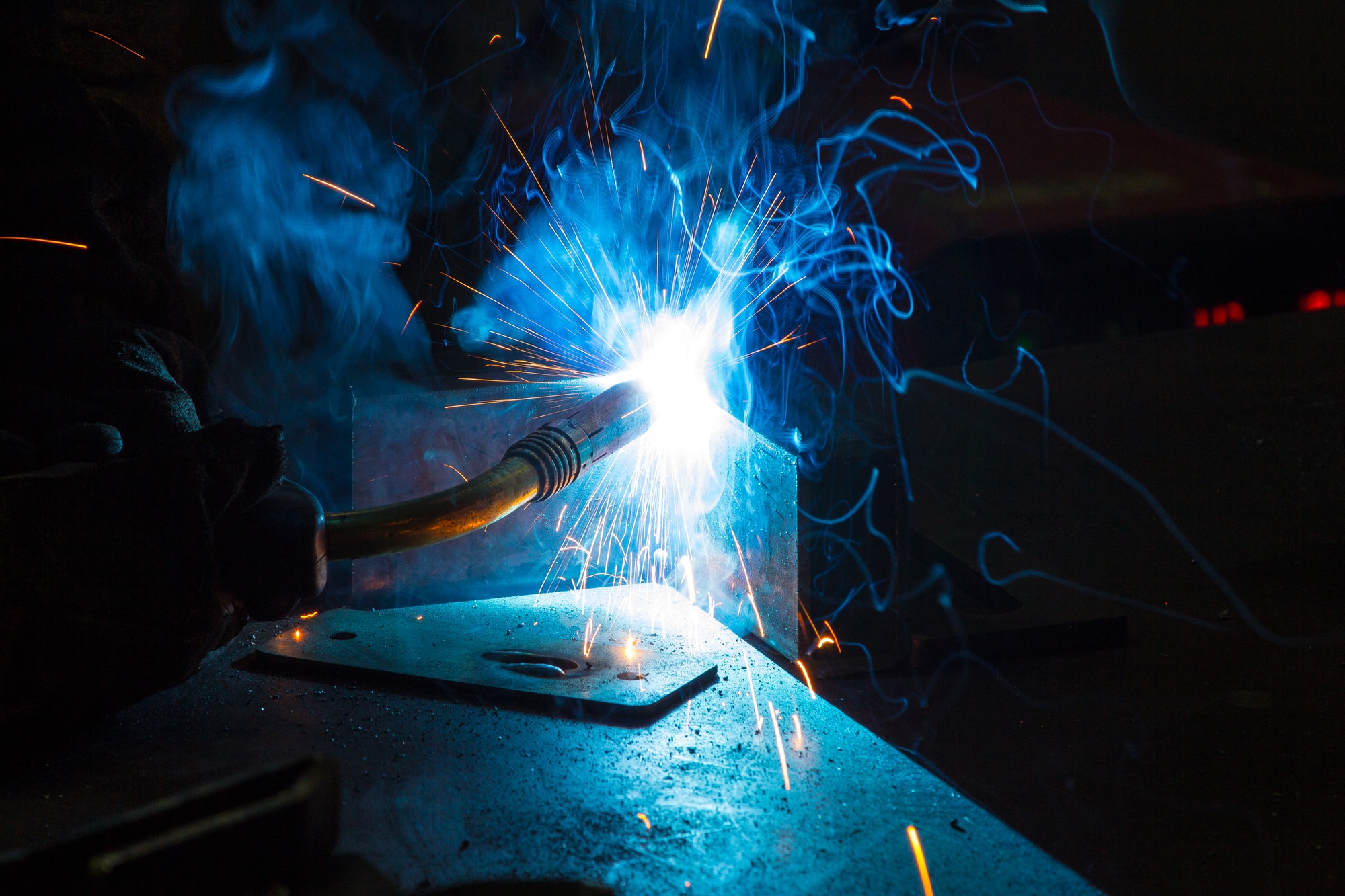Welding process at Fluidline