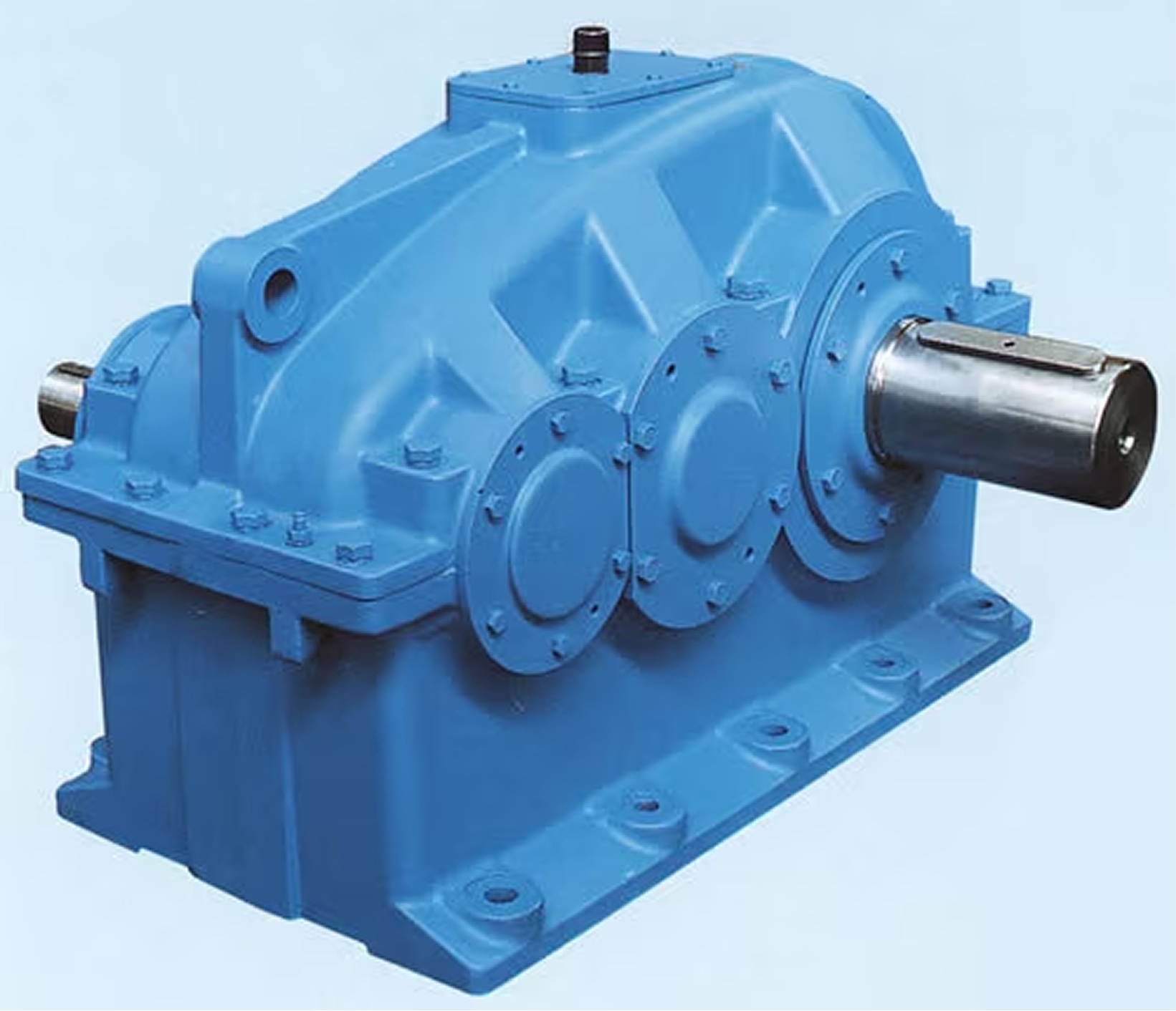 Helical gear box for crane drives