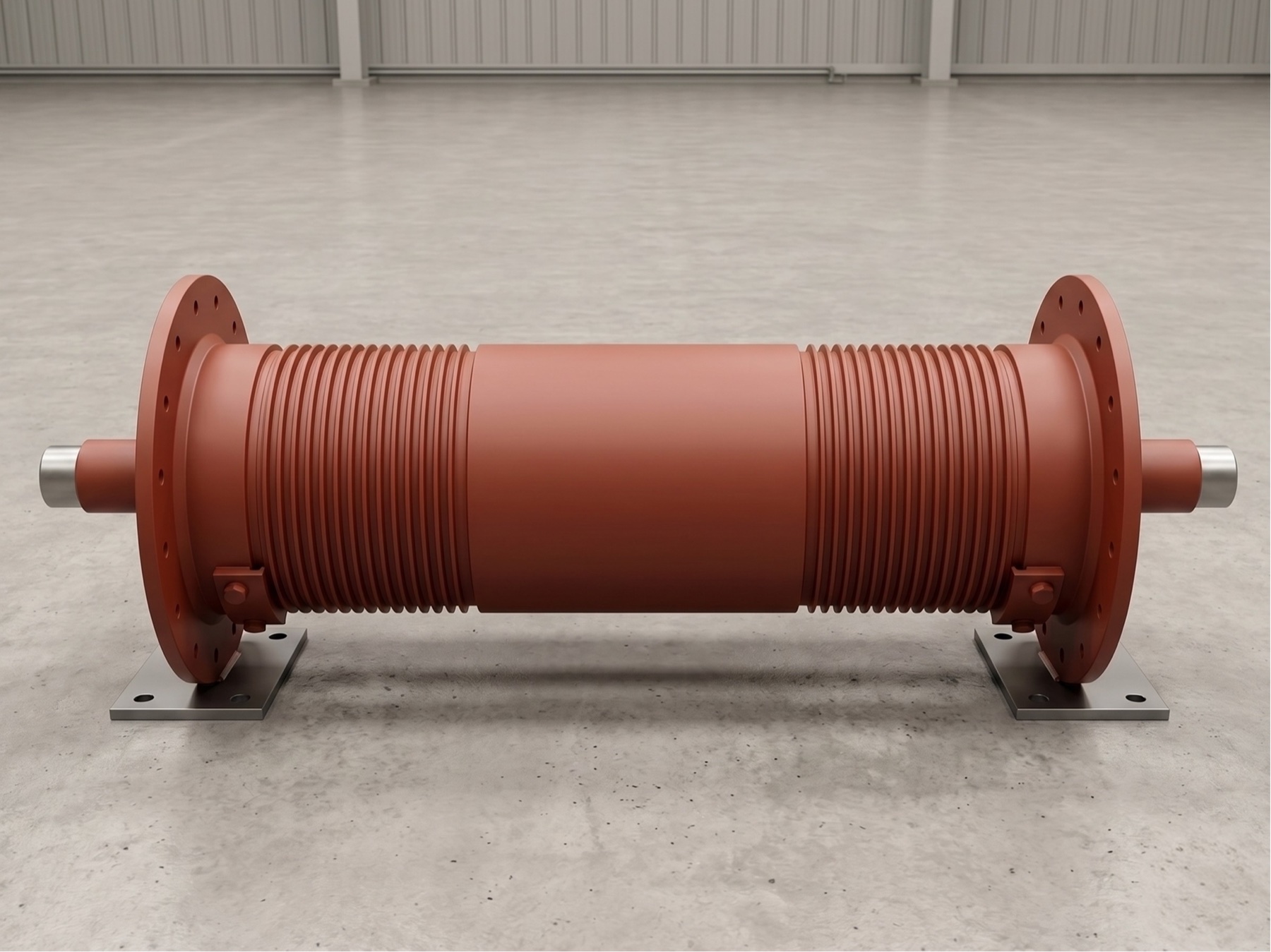 Wire rope drum assembly for the crane hoist